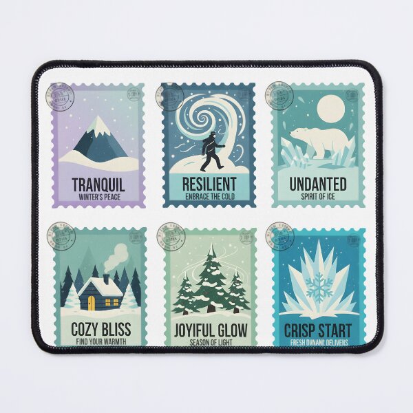 Item preview, Serene Winter Snowflakes Landscape Design designed and sold by Priyal Patel.