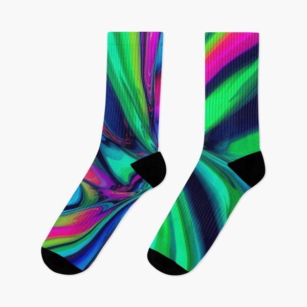Item preview, Vibrant Neon Abstract Swirl: Cosmic Color Burst designed and sold by EchoPrint Co..