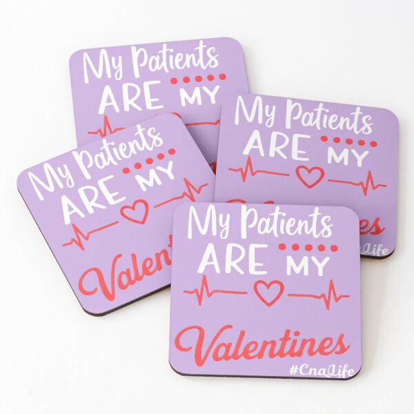 Item preview, CNA Life My Patients Are My Valentines Heartbeat designed and sold by Splotchly.