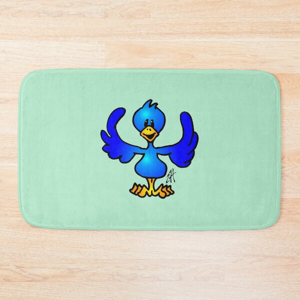 Item preview, Twittering Blue Bird - Full Color Design designed and sold by cardvibes.