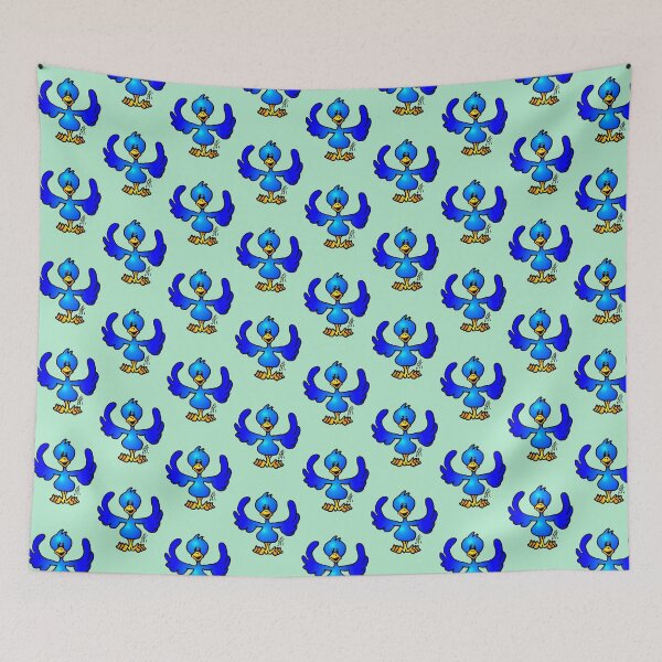 Item preview, Twittering Blue Bird - Full Color Design designed and sold by cardvibes.