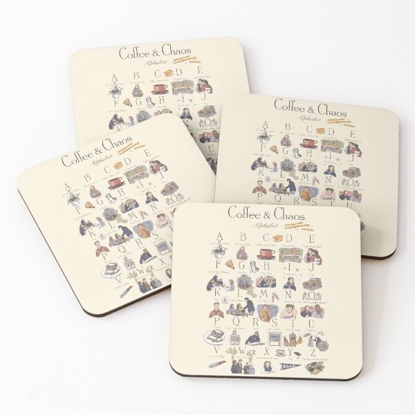 Item preview, Coffee and Alphabet designed and sold by Rozenta.