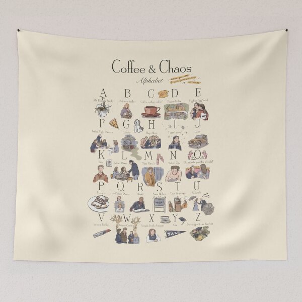 Item preview, Coffee and Alphabet designed and sold by Rozenta.