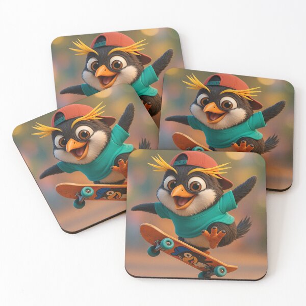 Item preview, Skater Macaroni Penguin designed and sold by Sillytoe.