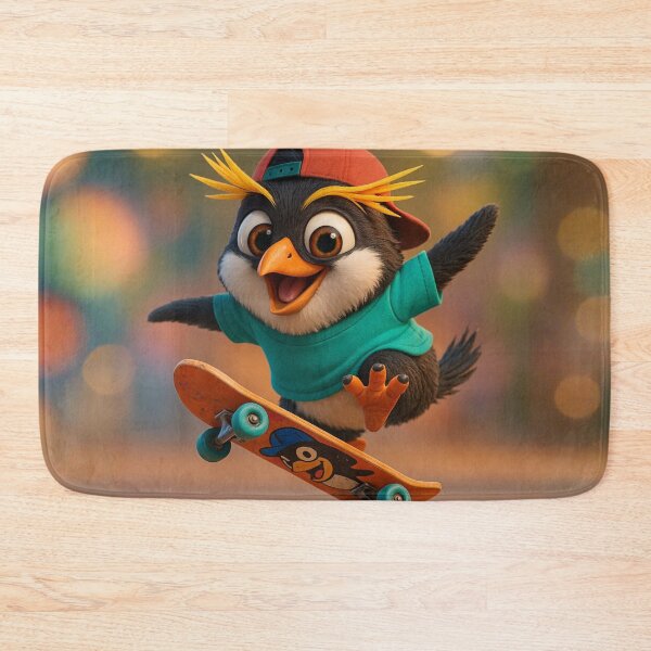 Item preview, Skater Macaroni Penguin designed and sold by Sillytoe.