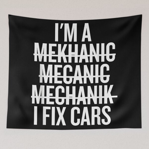 Item preview, I'm a Mekhanic Mecanic Mechanik I Fix Cars Funny Mechanic designed and sold by CameronTheBro.