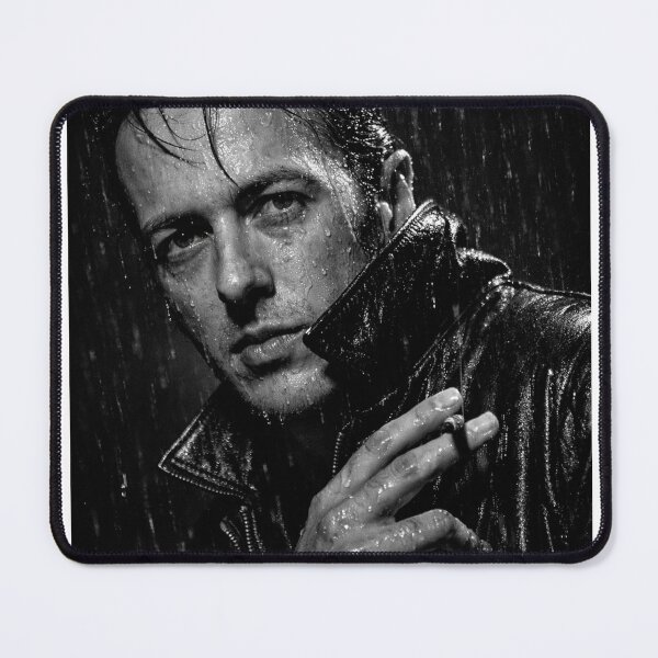 Item preview, Joe Strummer – Rain-Soaked Rebel | Cinematic Black and White Portrait designed and sold by Pokah79.