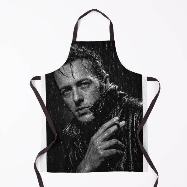Item preview, Joe Strummer – Rain-Soaked Rebel | Cinematic Black and White Portrait designed and sold by Pokah79.
