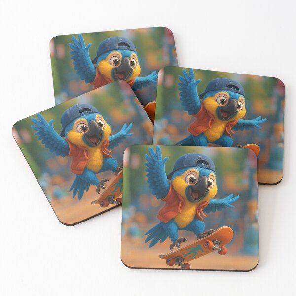 Item preview, Skater Macaw designed and sold by Sillytoe.