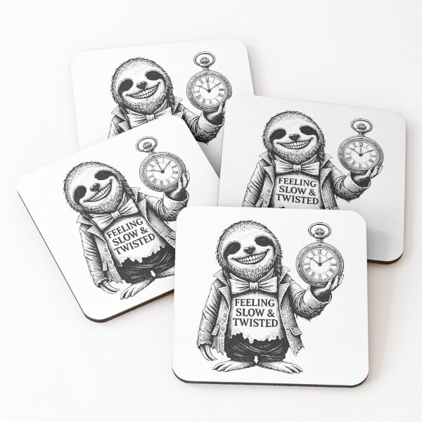 Item preview, Feeling Slow & Twisted Sloth – Dark Humor Gothic Illustration designed and sold by Senkov.