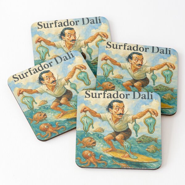 Item preview, Surfador Dali – Surreal Surf Cartoon   designed and sold by Rick London Gifts.