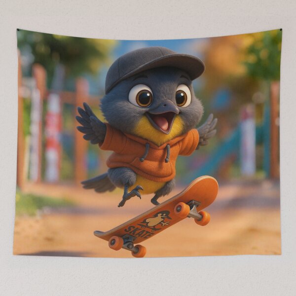 Item preview, Skater MacGillivray’s Warbler designed and sold by Sillytoe.