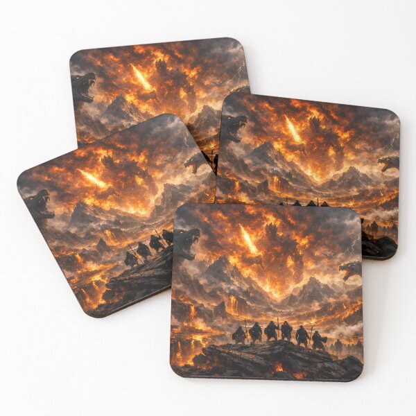Item preview, Ragnarok – Epic Norse Apocalypse Landscape designed and sold by NorseDrip.