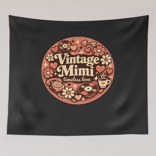 Item preview, Vintage Mimi Timeless Love Vibes designed and sold by FreshVibe Prints.