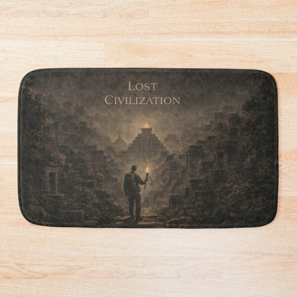 Item preview, Lost Civilization ancient city pyramid ruins lost archaeology  designed and sold by VanillaBlueSky.