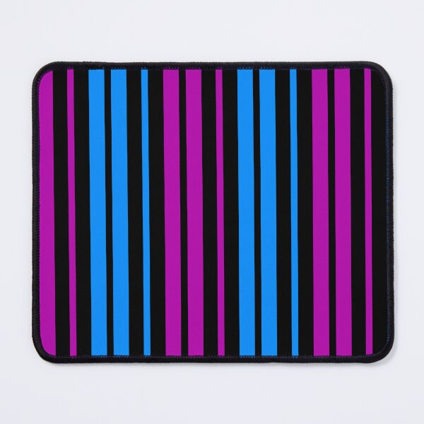 Item preview, Purple Blue Stripes On Black Pattern Design designed and sold by PatternTitan.