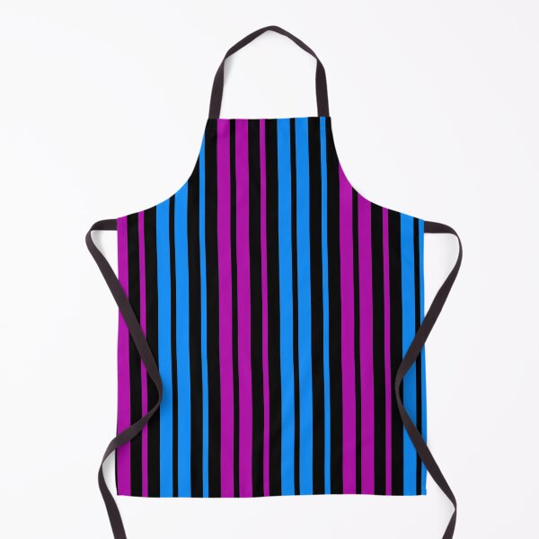 Item preview, Purple Blue Stripes On Black Pattern Design  designed and sold by PatternTitan.