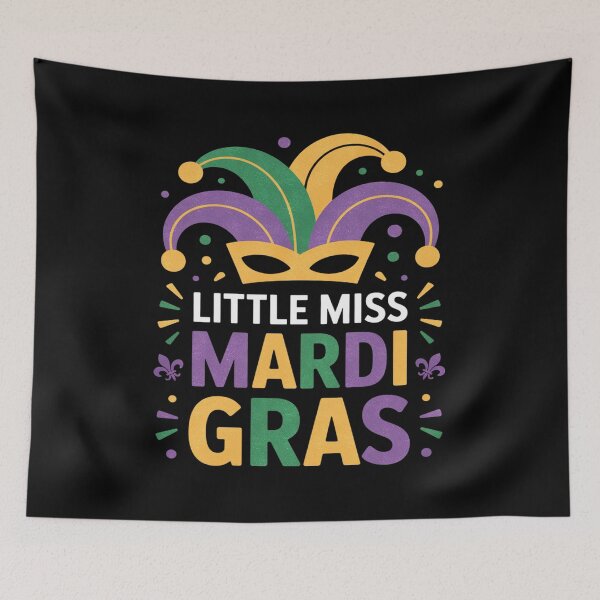 Item preview, Little Miss Mardi Gras Celebration Energy designed and sold by FreshVibe Prints.