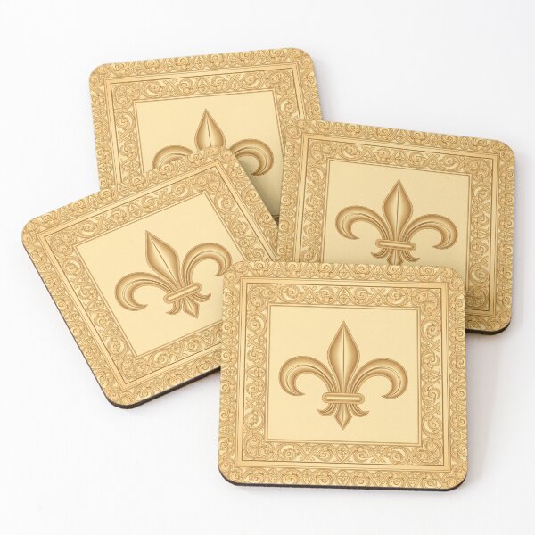 Item preview, Ornamental Golden Frame with Fleur de Lis designed and sold by ProjectNoah.