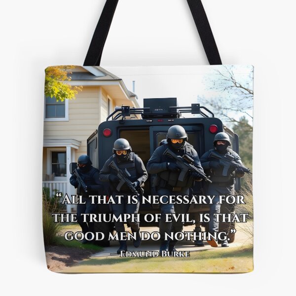 Item preview, All that is necessary for the triumph of evil, is that good men do nothing. designed and sold by ArtOfWarTshirts.