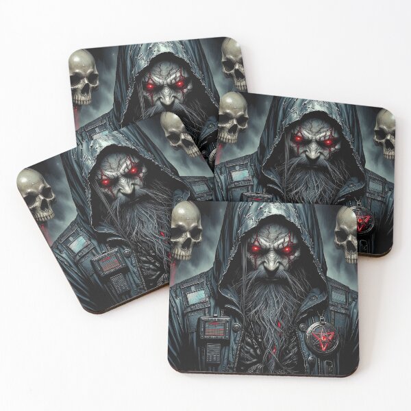 Item preview, Cyber Gothic Mystic with Chained Skulls designed and sold by Insomnia Art Designs.