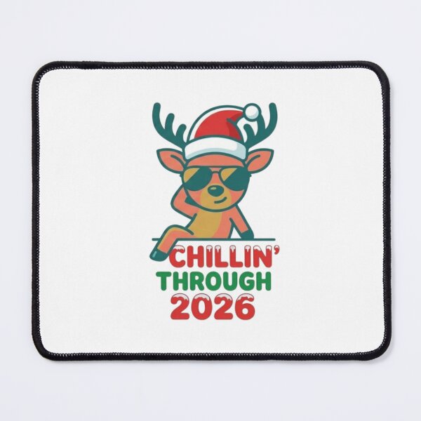 Item preview, Trendy Chillin' Reindeer 2026 - Christmas T-Shirt Design designed and sold by puresketchlab.