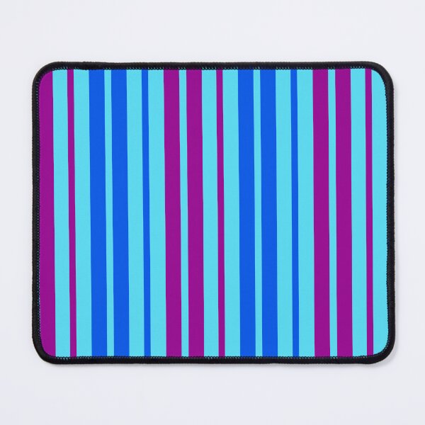 Item preview, Purple Blue Stripes On Blue Pattern Design designed and sold by PatternTitan.