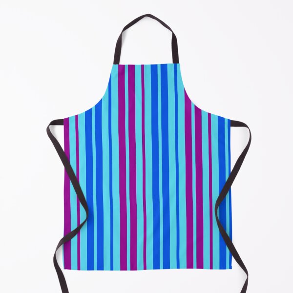 Item preview, Purple Blue Stripes On Blue Pattern Design  designed and sold by PatternTitan.