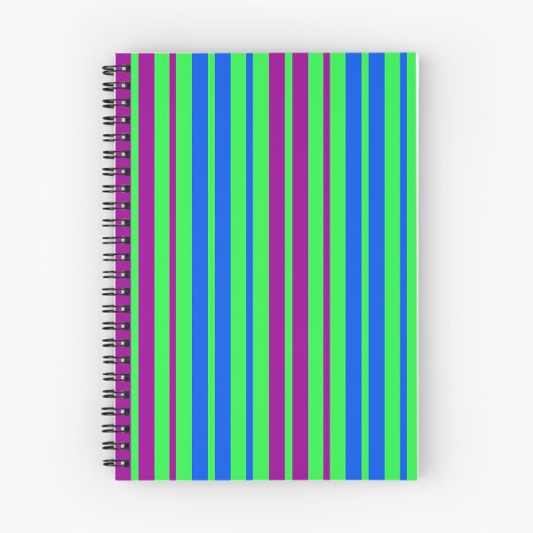 Item preview, Purple Blue Stripes On Green Pattern Design  designed and sold by PatternTitan.