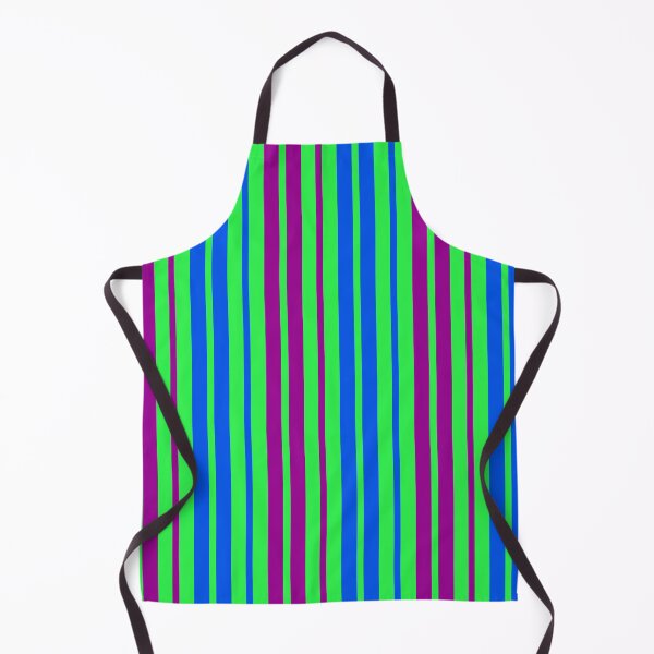 Item preview, Purple Blue Stripes On Green Pattern Design  designed and sold by PatternTitan.