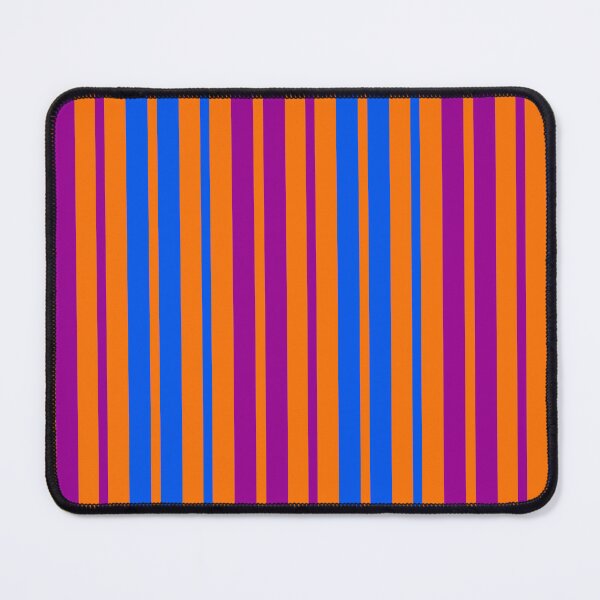 Item preview, Purple Blue Stripes On Orange Pattern Design  designed and sold by PatternTitan.