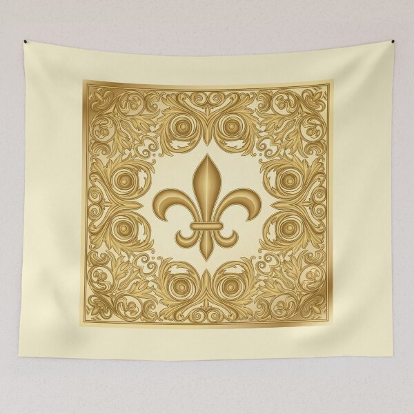 Item preview, Ornamental Fleur de Lis with Refined Gold Detail designed and sold by ProjectNoah.