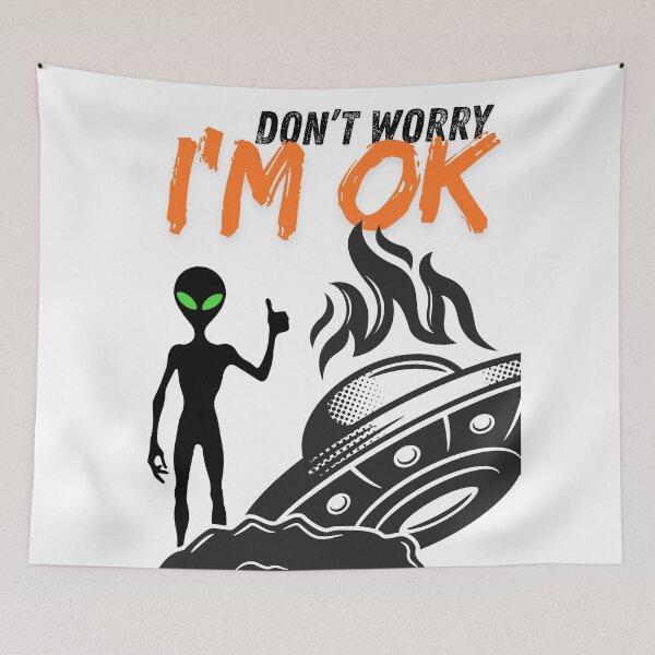 Item preview, Don't worry I'm OK designed and sold by No socks.