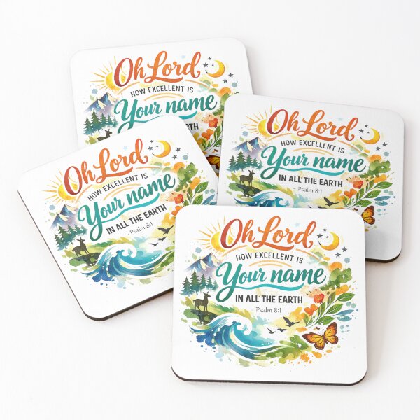 Item preview, How Excellent Is Your Name - Nature Circle Watercolor Graphic designed and sold by Faithloveshop.