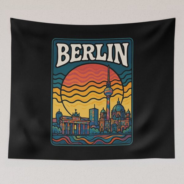 Item preview, Berlin Germany Retro designed and sold by TomFrontierArt.