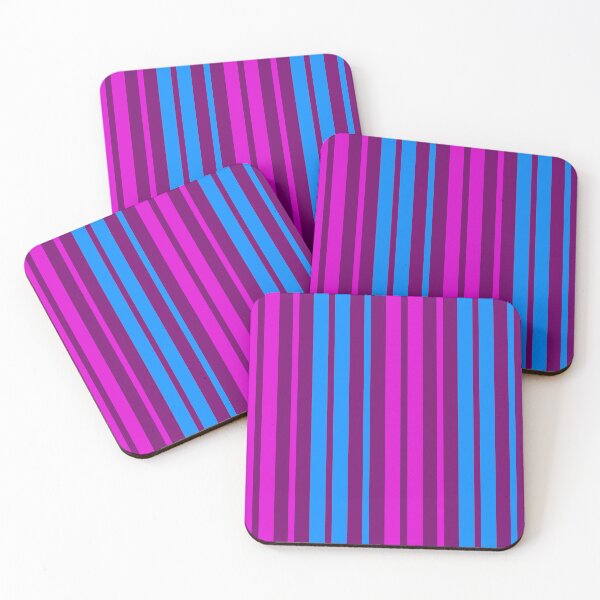Item preview, Purple Blue Stripes On Purple Pattern Design  designed and sold by PatternTitan.