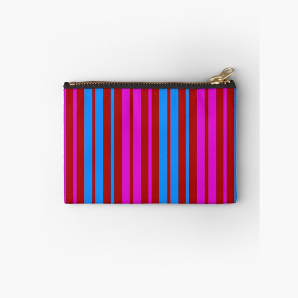 Item preview,  Purple Blue Stripes On Red Pattern Design  designed and sold by PatternTitan.
