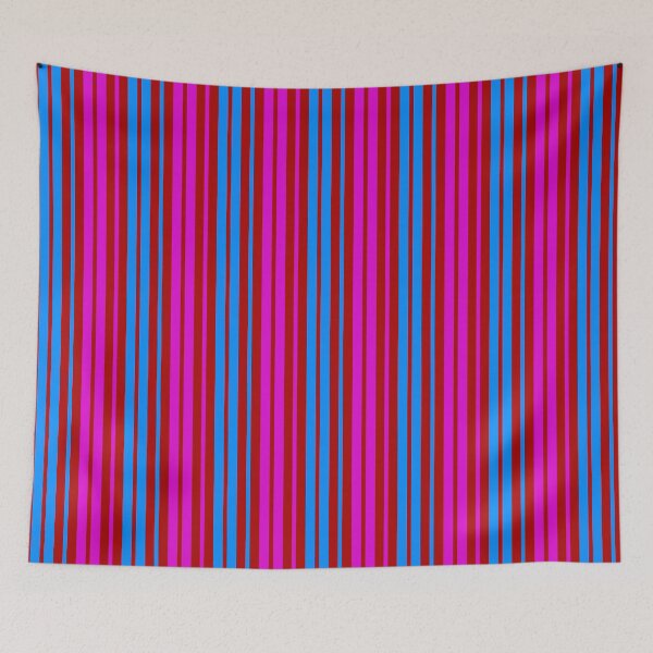Item preview,  Purple Blue Stripes On Red Pattern Design  designed and sold by PatternTitan.