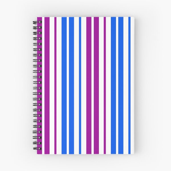 Item preview, Purple Blue Stripes On White Pattern Design  designed and sold by PatternTitan.