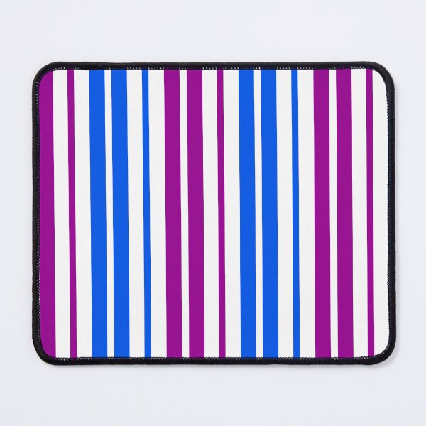 Item preview, Purple Blue Stripes On White Pattern Design designed and sold by PatternTitan.