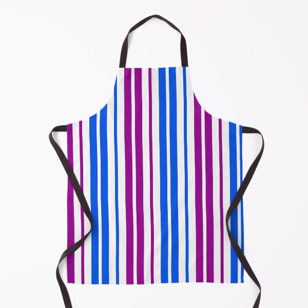 Item preview, Purple Blue Stripes On White Pattern Design  designed and sold by PatternTitan.