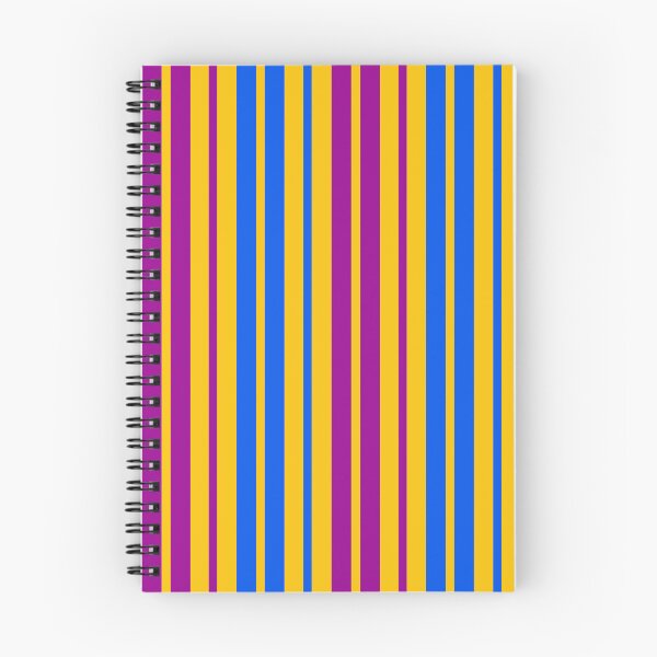 Item preview, Purple Blue Stripes On Yellow Pattern Design  designed and sold by PatternTitan.