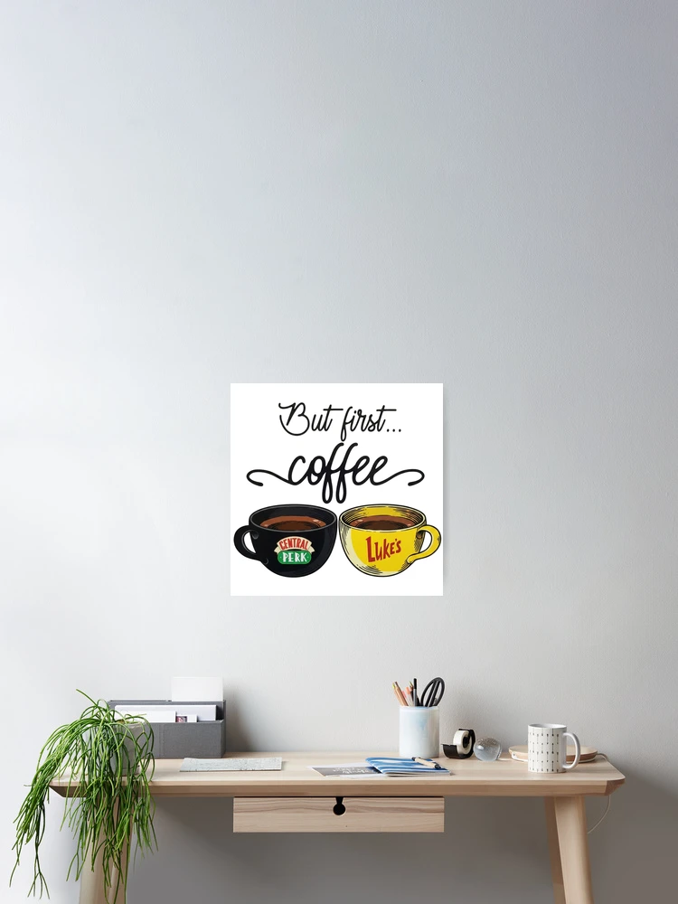 Thumbnail 2 of 3, Poster, But First Coffee designed and sold by Rozenta.