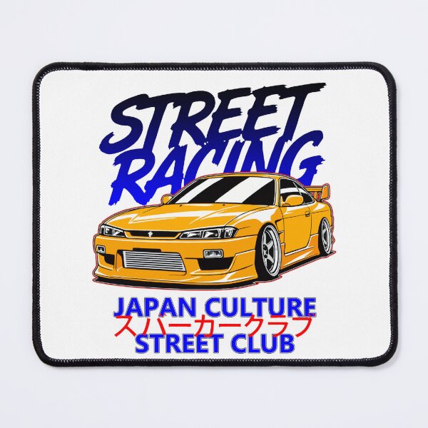 Item preview, Yellow Nissan Silvia S14 JDM Street Racing Illustration - Drift Car Japan Culture T-Shirt designed and sold by Aegy2024.