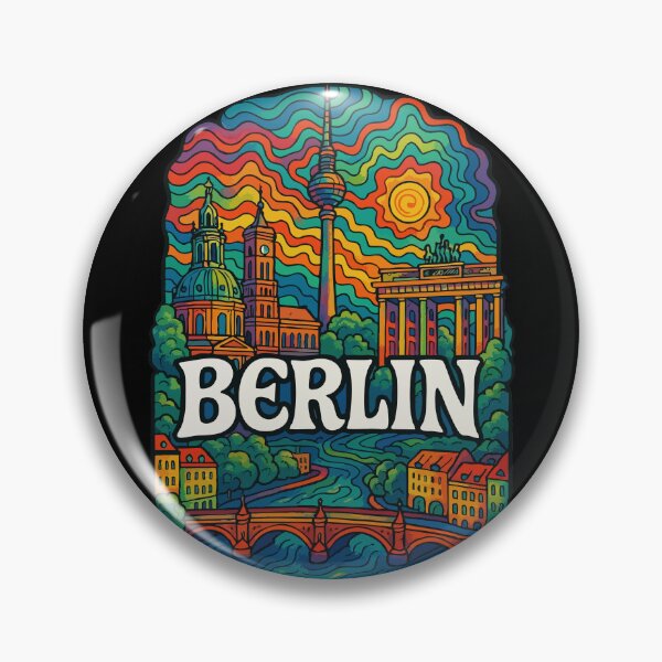 Item preview, Berlin Germany Trippy Art Travel designed and sold by TomFrontierArt.