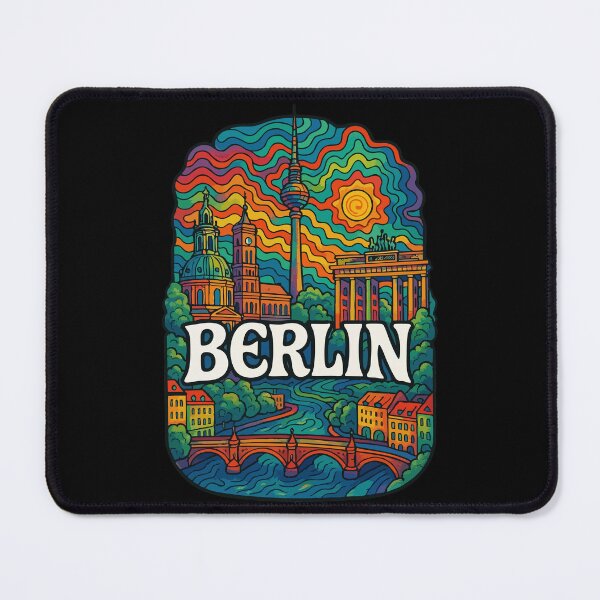 Item preview, Berlin Germany Trippy Art Travel designed and sold by TomFrontierArt.