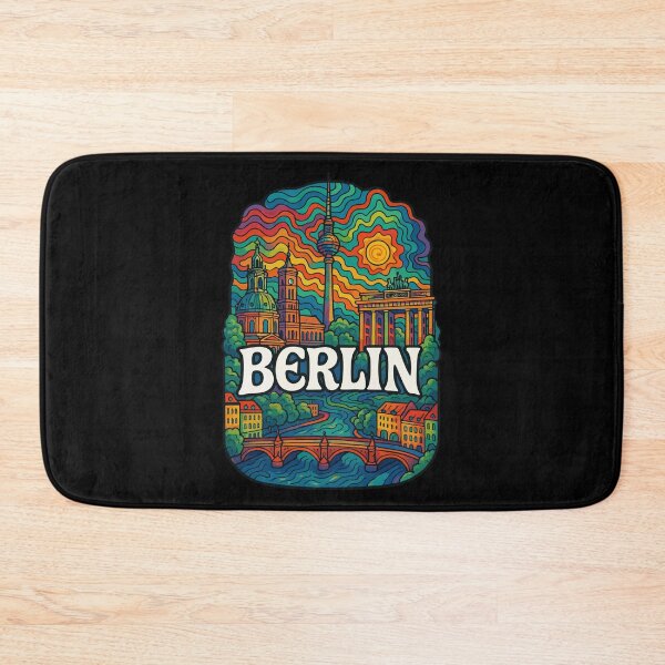 Item preview, Berlin Germany Trippy Art Travel designed and sold by TomFrontierArt.