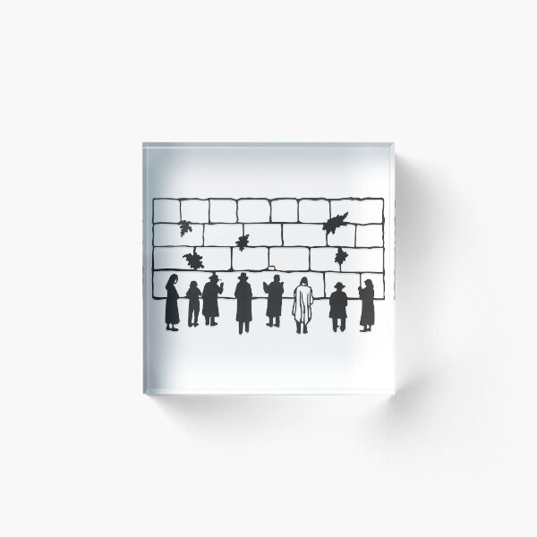 Item preview, Minimalist Western Wall Silhouette - Modern Kotel Line Art designed and sold by Jerusalem Shuk.