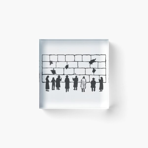 Item preview, Minimalist Western Wall Silhouette - Modern Kotel Line Art designed and sold by Jerusalem Shuk.
