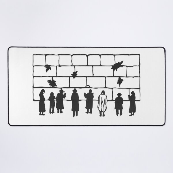 Item preview, Minimalist Western Wall Silhouette - Modern Kotel Line Art designed and sold by Jerusalem Shuk.